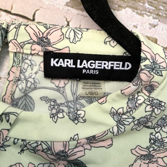 Karl Lagerfeld Sleeveless Blouse in Pale Green Size L - Picture 3 of 6